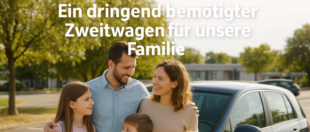Spenden sammeln | Dringend benötigter Zweitwagen | Spendenseite