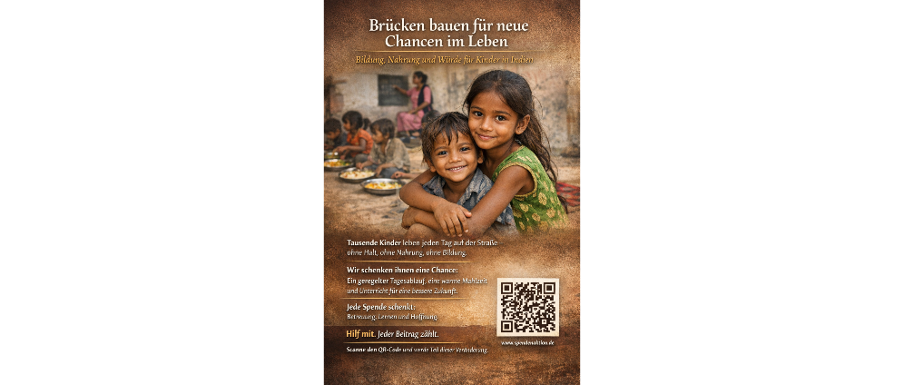 Spenden sammeln | Brücken bauen für neue Chancen im Leben | Spendenseite