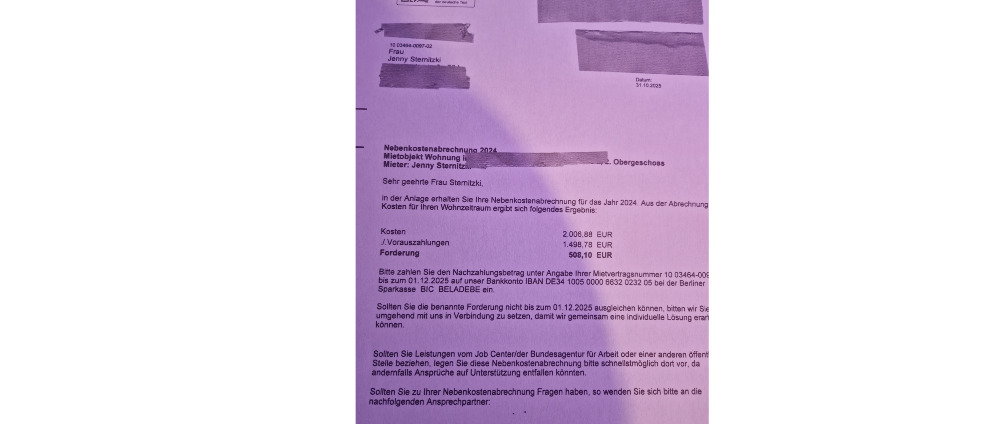 Spenden sammeln | Nebenkostenabrechnung | Spendenseite