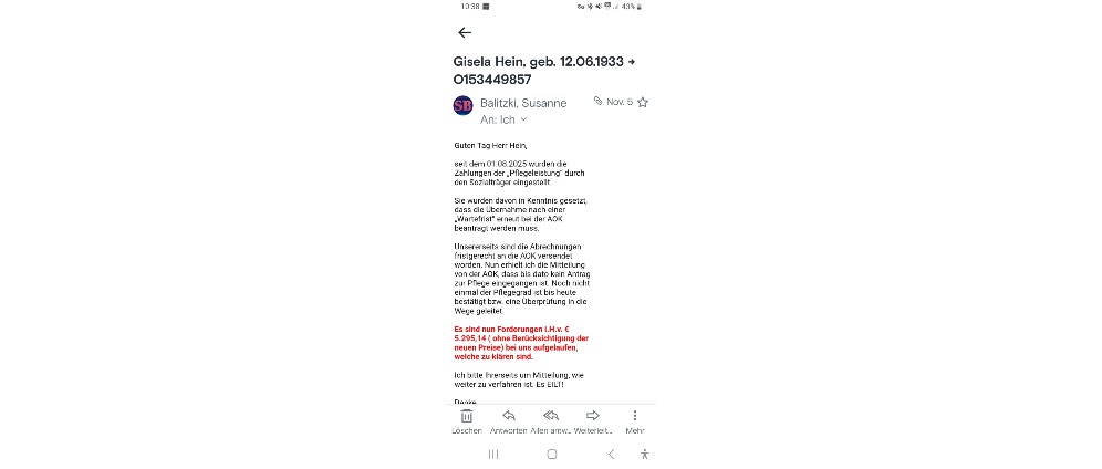 Spenden sammeln | Pflegeheimkosten | Spendenseite