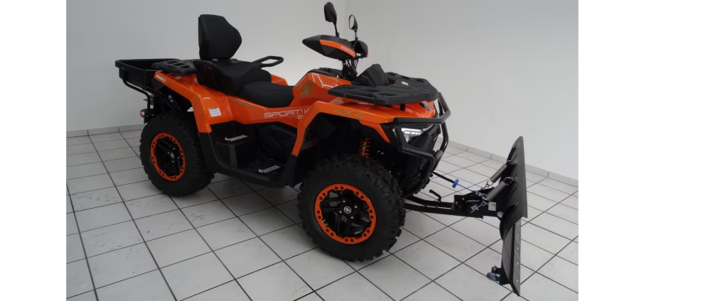 Spenden sammeln | Quad mit schneeschild für geh weg machen | Spendenseite