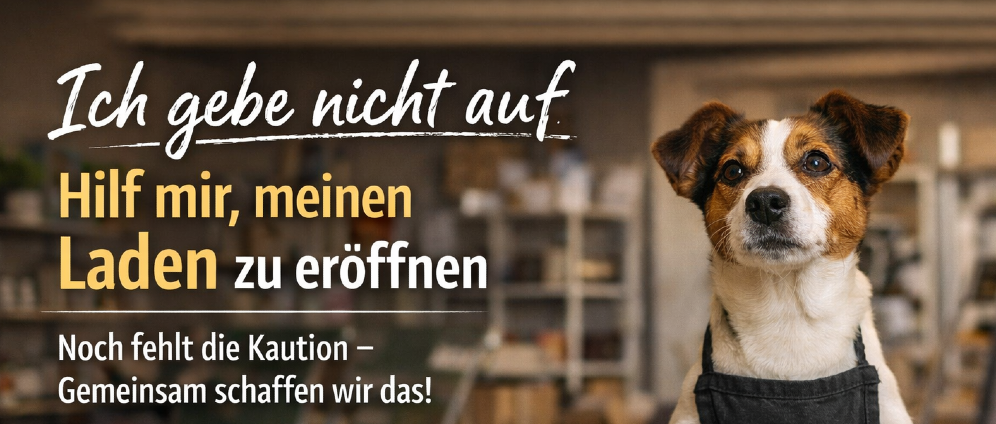 Spenden sammeln | Ich kämpfe für meinen eigenen Laden bist du dabei? | Spendenseite