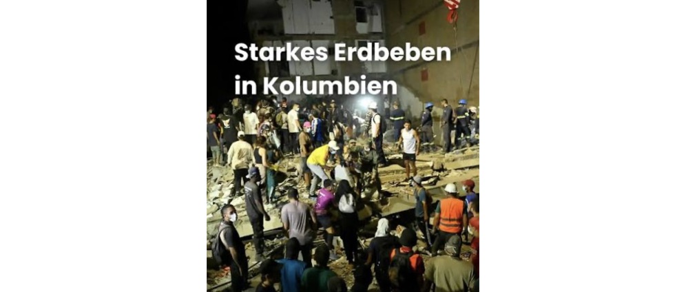 Spenden sammeln | Erdbeben, Hilfe für Kolumbien! | Spendenseite