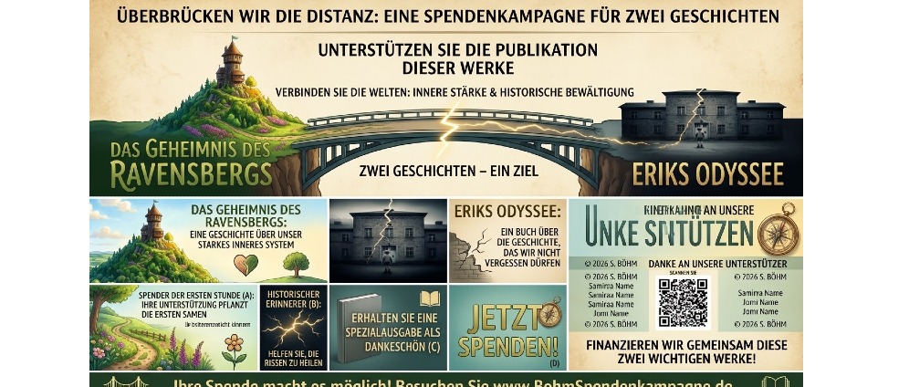 Spenden sammeln | Zwei Bücher Eine Mission Innere Stärke stärken Geschichte sichtbar machen | Spendenseite