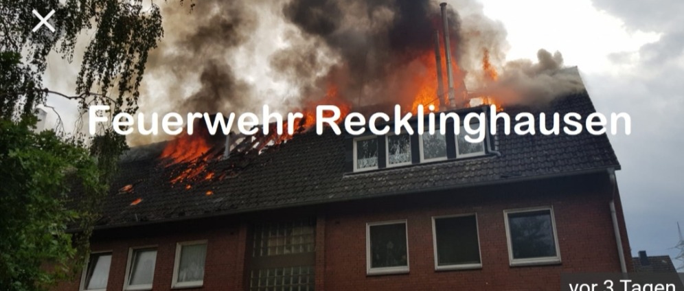 Dachstuhlbrand Fliednerstraße 1 | Spenden sammeln