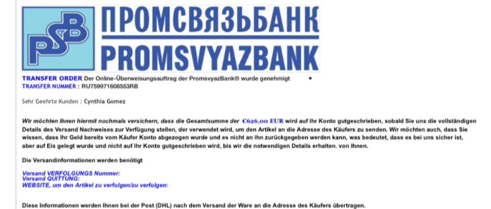 Auf Betrüger reingefallen 626 Euro Schaden | Spenden sammeln