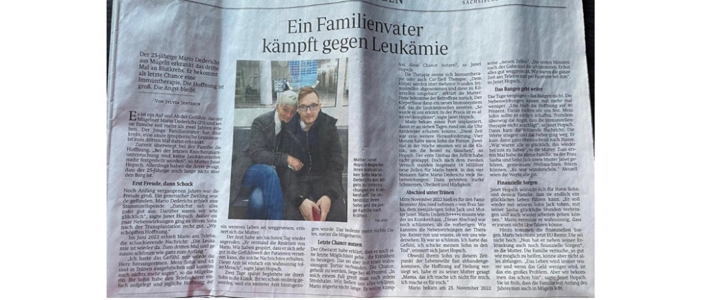 Spenden sammeln | Mario braucht Hilfe | Spendenseite