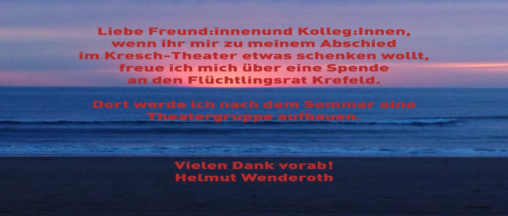 Spenden sammeln | Flüchtlingsrat Krefeld Theater | Spendenseite