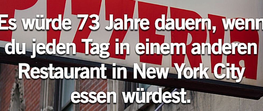 Spenden sammeln | Jeden Tag eine anderes Restaurant New York | Spendenseite
