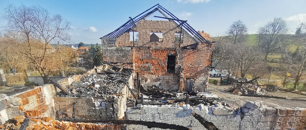 Spenden sammeln | Feuer zerstörte Haus und Hof | Spendenseite