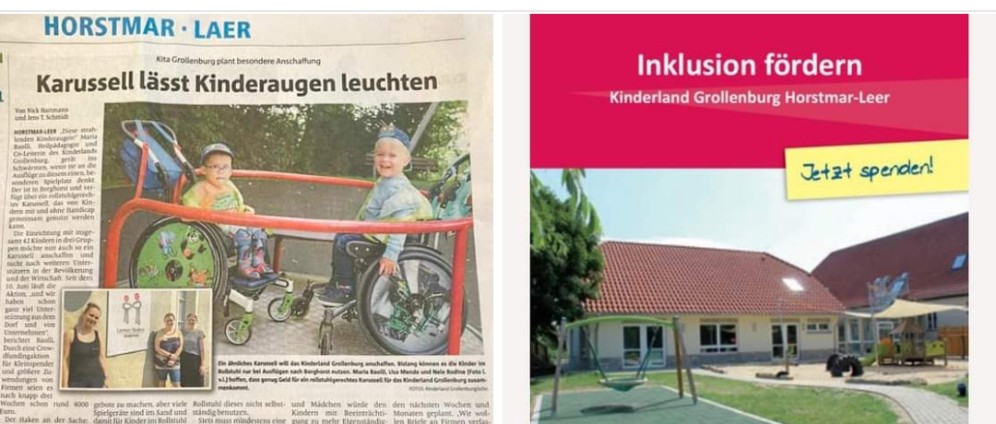 Spenden sammeln | Unterstützung für das Familienzentrum Horstmar | Spendenseite