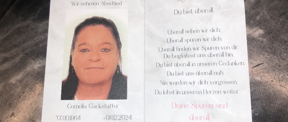 Spenden sammeln | Beerdigung von Mutter, Hilfe für Vater | Spendenseite