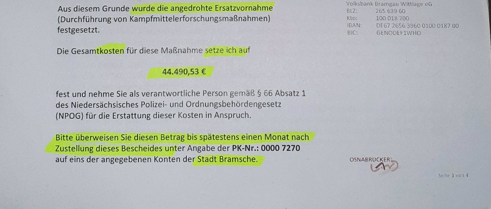 Spenden sammeln | Bombenfunde bringen Frau in finanzielle Bedrängnis | Spendenseite