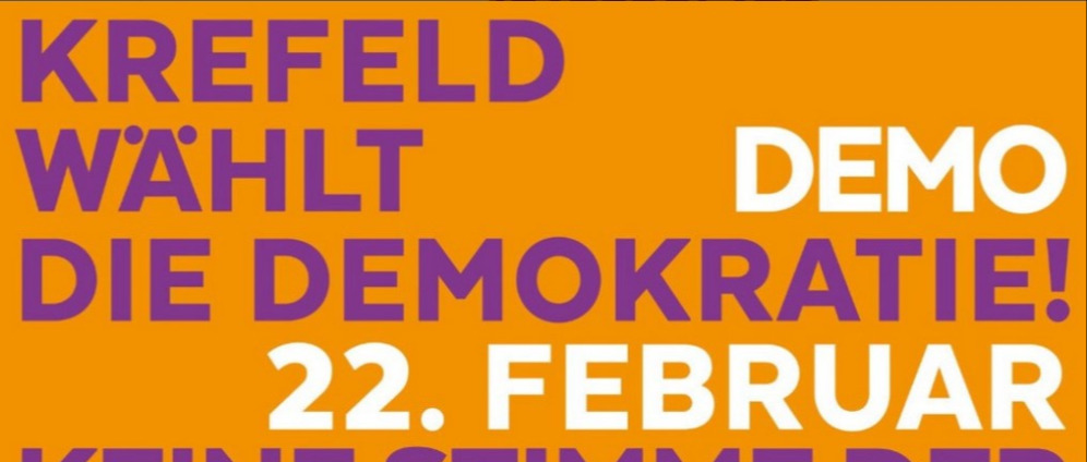 Spenden sammeln | Krefeld wählt die Demokratie! Gegen die AfD | Spendenseite