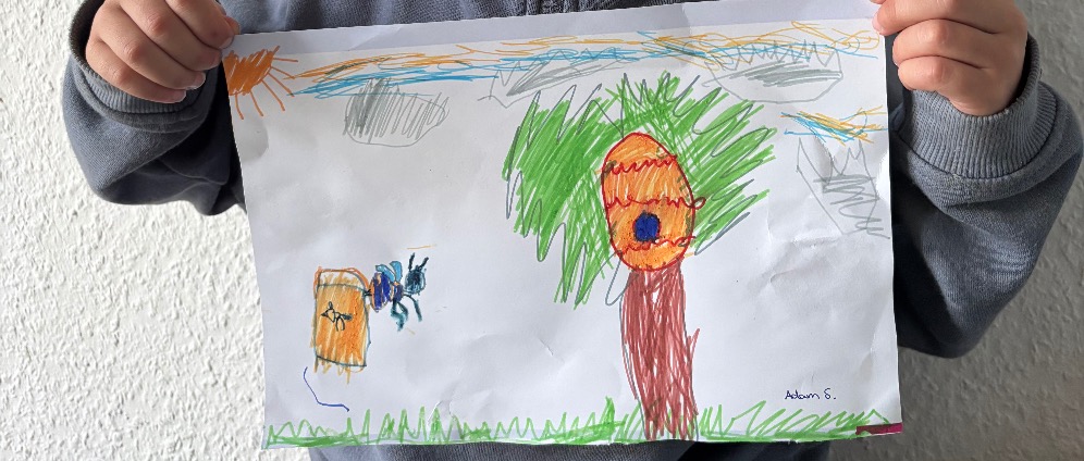 Spenden sammeln | Kinderkunst für Bienen Jeder Pinselstrich hilft! | Spendenseite