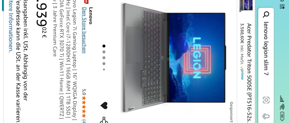 Spenden sammeln | Gaming Laptop | Spendenseite