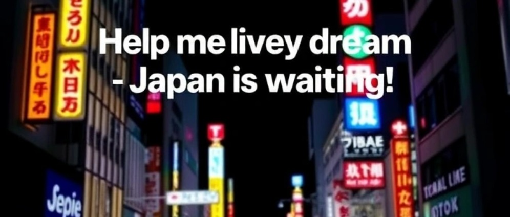 Spenden sammeln | Mein Traum Einmal im Leben nach Japan | Spendenseite