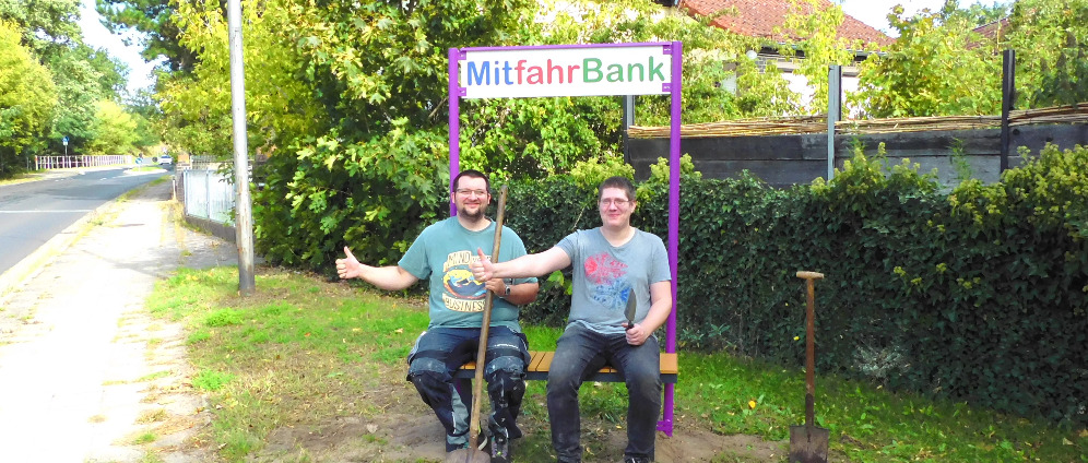Mitfahrbänke | Spenden sammeln