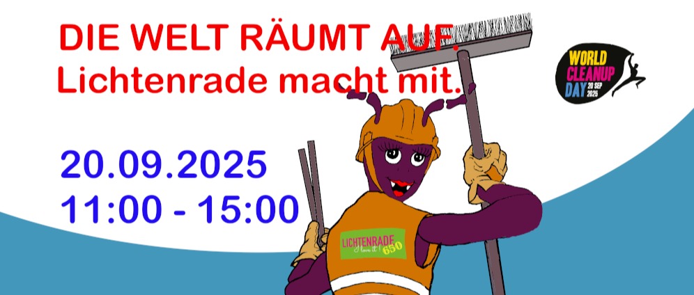 Spenden sammeln | Die Welt räumt auf Lichtenrade macht mit 2025 | Spendenseite
